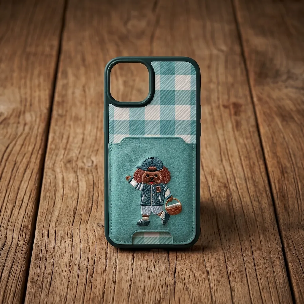 iPhone Case (Embroidered) (DAON-39) 가죽 제품 맞춤 제작 포트폴리오 이미지