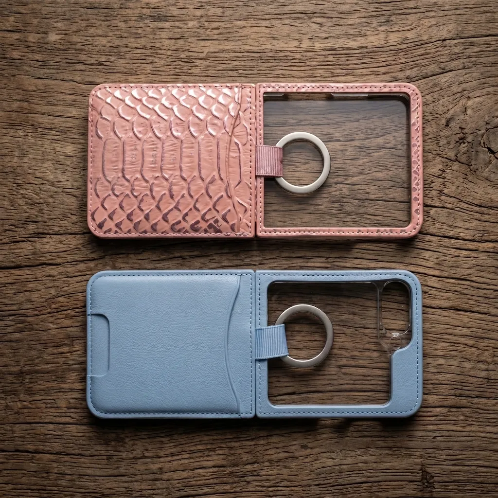 Galaxy Z Flip/Fold Leather Case (DAON-40) 가죽 제품 맞춤 제작 포트폴리오 이미지