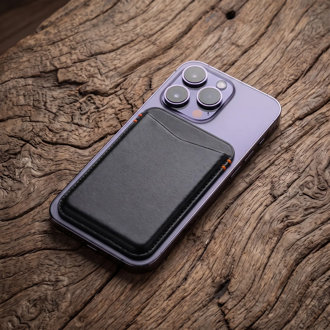 MagSafe Card Wallet (Stand/Band) (DAON-08) 가죽 제품 맞춤 제작 포트폴리오 이미지